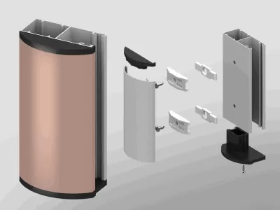 Декоративные полукруглые накладки